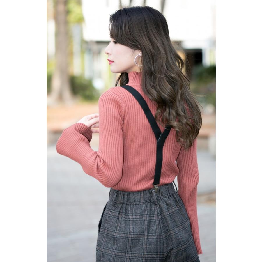 サスペンダー レディース　麻 ゴム ： ブラック　 　日本製 |  | 06