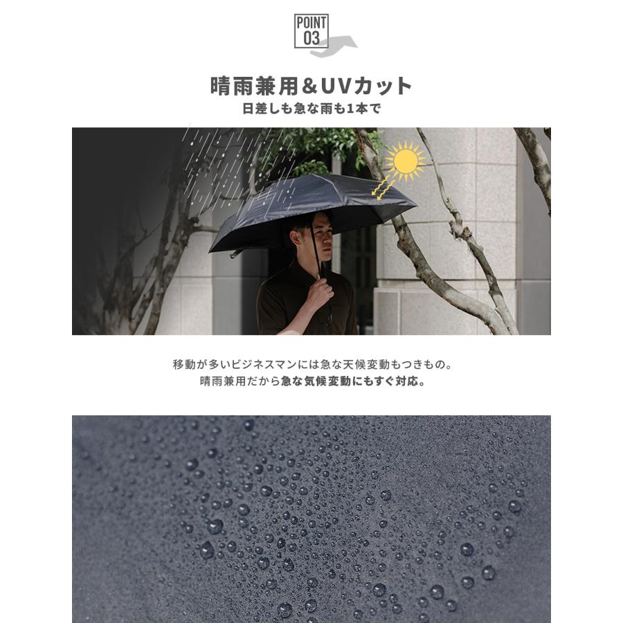 日傘 コンパクト メンズ 軽量 折りたたみ 晴雨兼用 ユニセックス 日焼け対策 無地 UVカット |  | 13