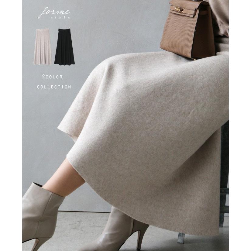 大流行中 スカート ボトムス ニット フレア Aライン ハイゲージ 秋冬 きれいめ 上品 無地 シンプル 通勤 仕事 レディース 人気絶頂 Www Muslimaidusa Org