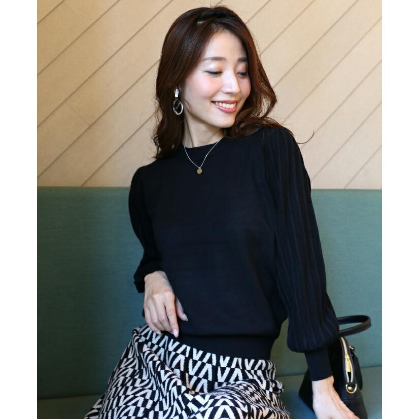Ehre style（エーレスタイル） トップス 長袖 ニット ブラック 