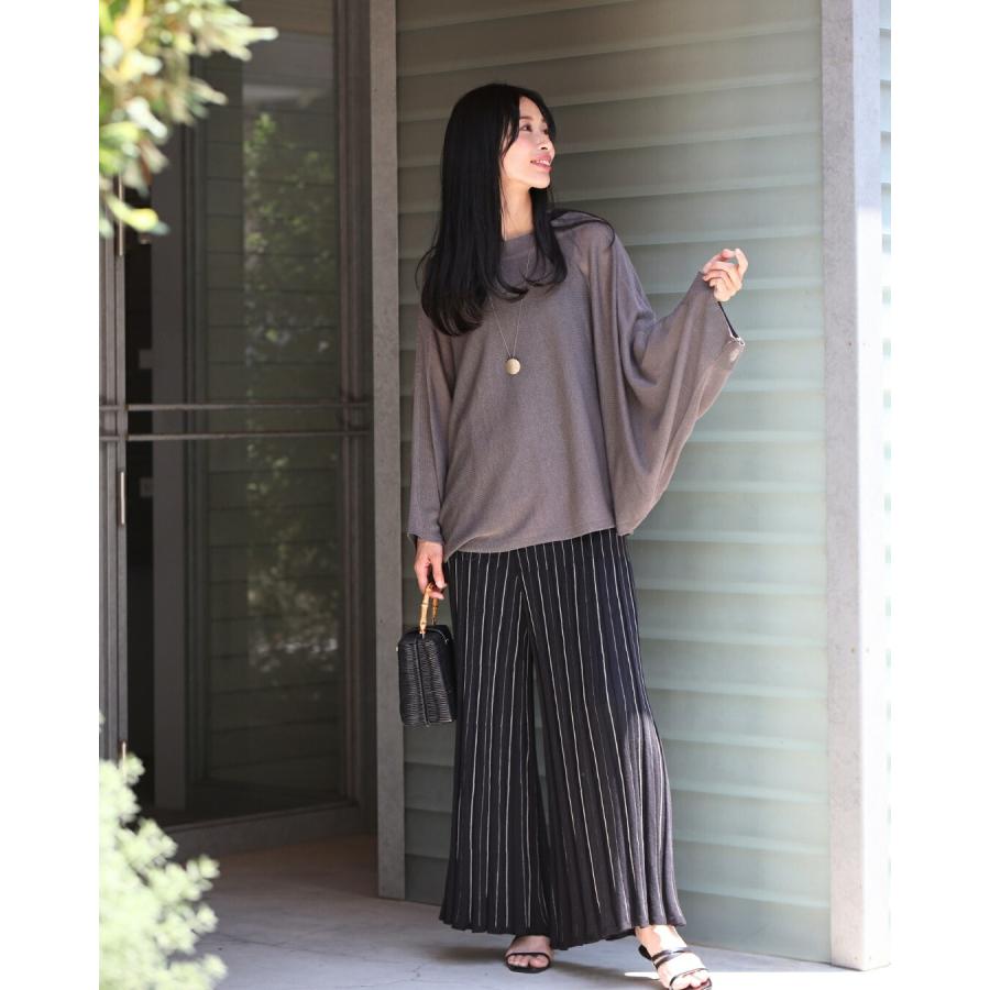 Ehre style（エーレスタイル） フレアニットパンツ ニットパンツ