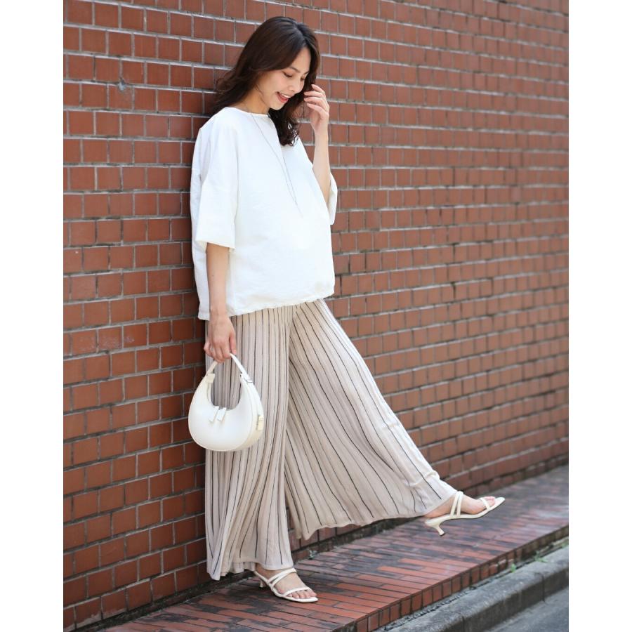 Ehre style（エーレスタイル） フレアニットパンツ ニットパンツ