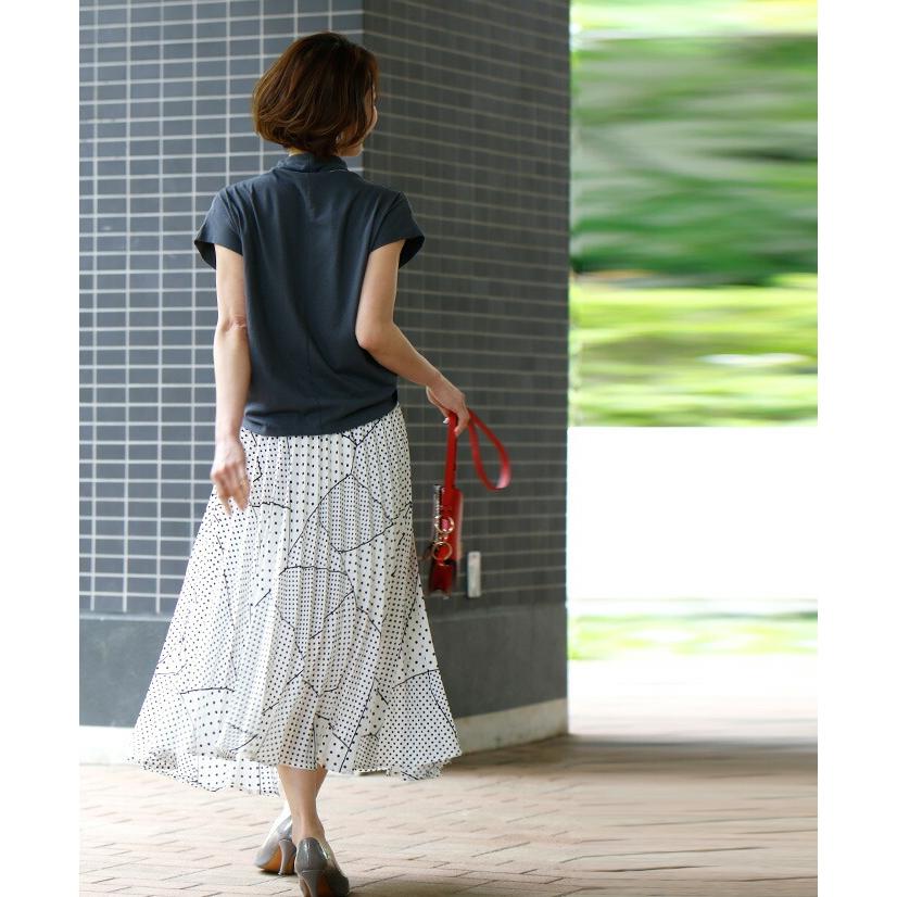 Ehre style（エーレスタイル） スカート ロング 夏 プリーツ ドット柄