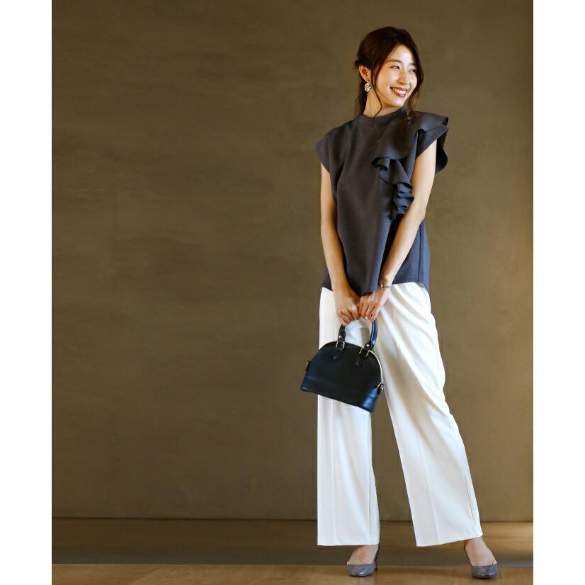 Ehre style（エーレスタイル） フレンチスリーブ ブラウス 半袖 フリル