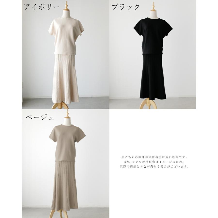 秀　ACEANDRARE 半袖ニット、スカートセット Ehre style（エーレスタイル） セット セットアップ 2点セット 上下