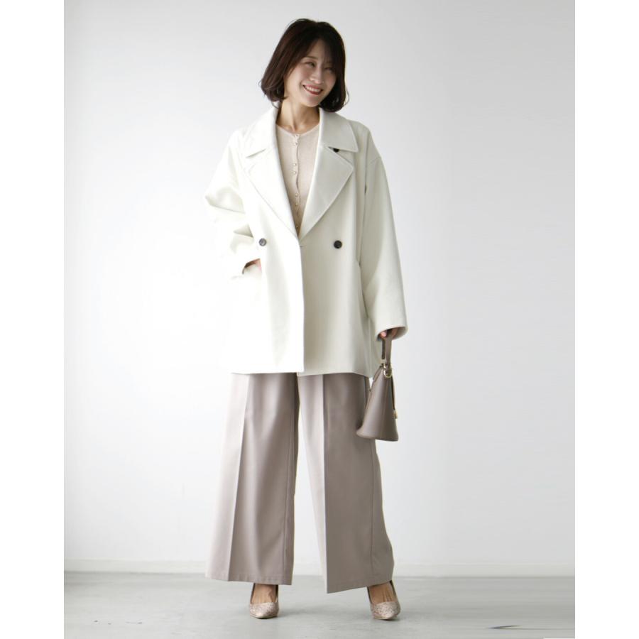 Ehre style コート ミドルコート Pコート 上着 羽織り Ehre style コート ミドルコート Pコート 上着 羽織り