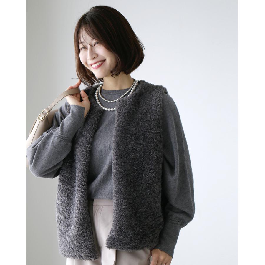 Ehre style（エーレスタイル） ボアベスト ベスト ボアアウター ボア