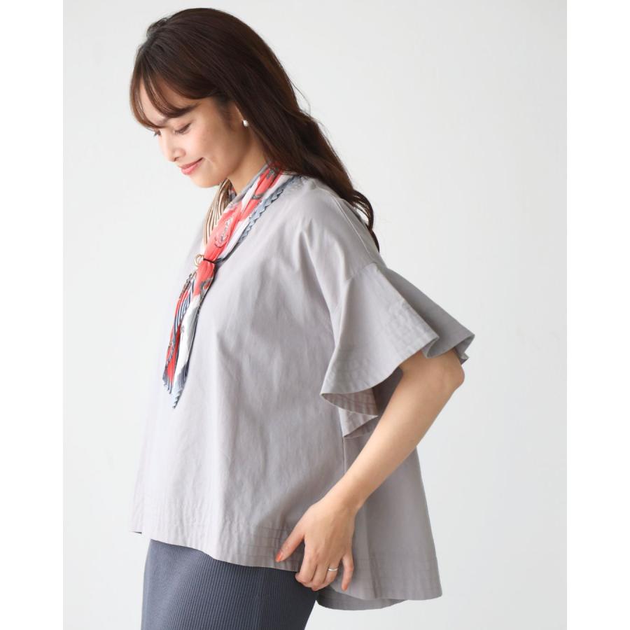 フレア半袖トップス Ehre style（エーレスタイル） トップス ブラウス 半袖 フレア袖