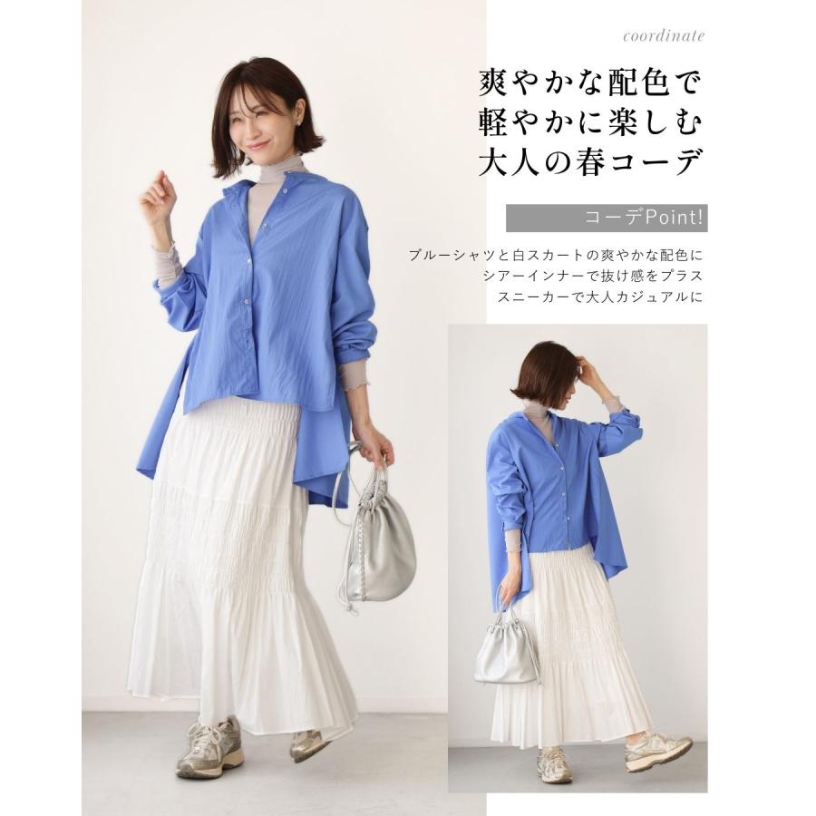 トップス 透け防止 肌隠し シアー 上品 重ね着 見せるインナー デコルテカバー タートル カジュアル シンプル ブラック ホワイト グレー | Ehre style | 16