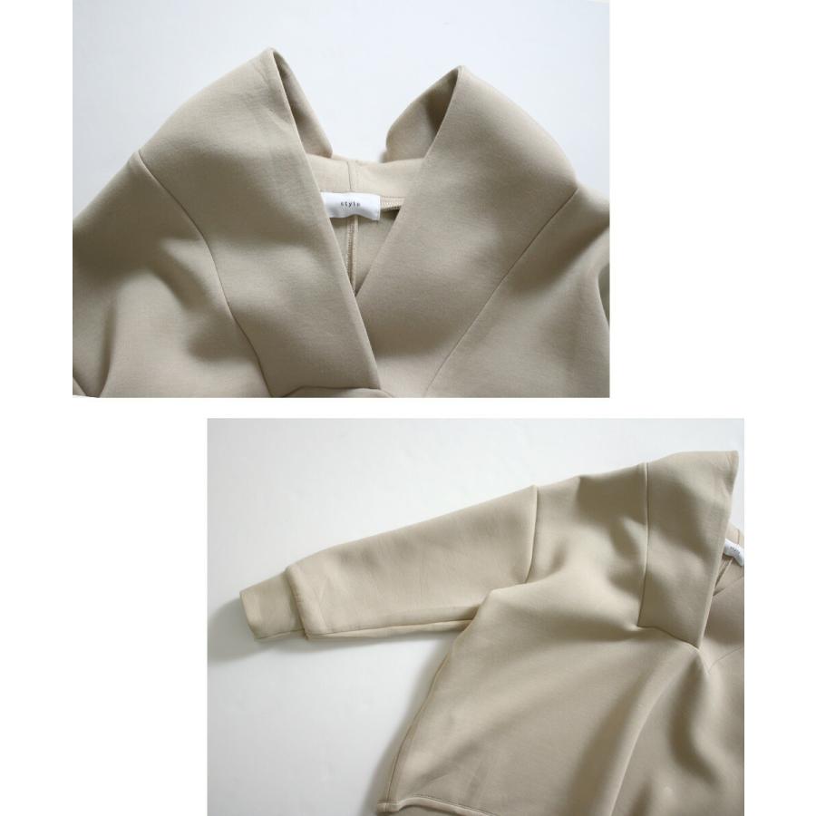 トップス パーカーフード きれいめパーカー ボンディング  ドロップショルダー  レオパード  スカート ティアードスカート ロング丈 総柄 | Ehre style | 12