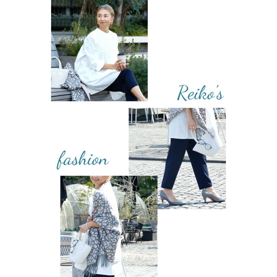 チュニック トップス シャツ 長袖 白 ブラック 黒 ホワイト  Aライン ノーカラー ノーアイロン パンツ 仕事 お仕事 超ストレッチ 動ける | Ehre style | 10