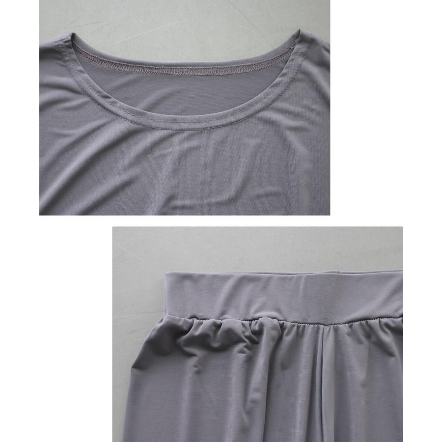 カーディガン セットアップ トップス パンツ 春夏 プリーツ ゆったり 夏カーデ 夏アウターレディース 春夏  着回し ノースリーブ フレア Aライン 落ち感 | Ehre style | 13