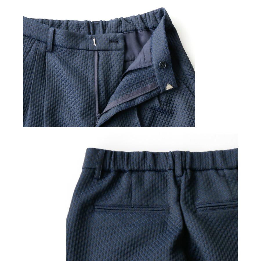 ジャガード ノーカラー ジャケット 袖ぽわん ふっくら袖  セットアップ アウター パンツ レディース ボトムス | Ehre style | 16