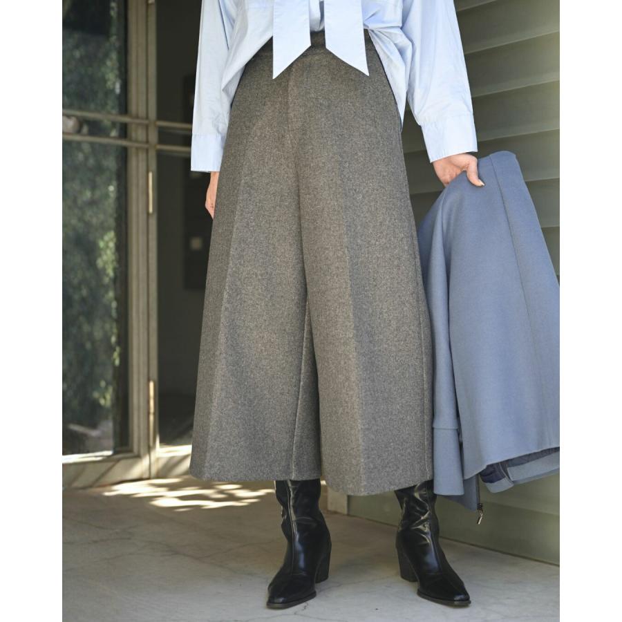 トップス シャツ ブラウス ボウタイ ストライプ 長袖 お洒落 ワイドパンツ キレイめパンツ ワイドパンツ パンツ ゆったり | Ehre style | 14