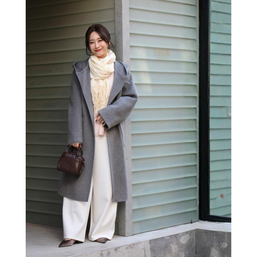 トップス ニット セーター レディース ふわふわ 4色 ドロップショルダー ゆったり カジュアル パンツ レディース ワイドパンツ | Ehre style | 10