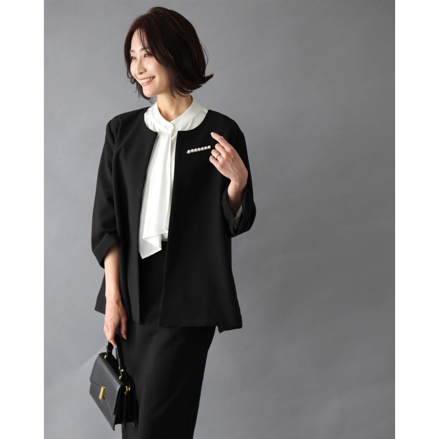 ブラウス ボウタイ きれいめ フォーマル 5色 S M L XL ボウタイブラウス オフィス フリル セレモニースーツ | Ehre style | 15