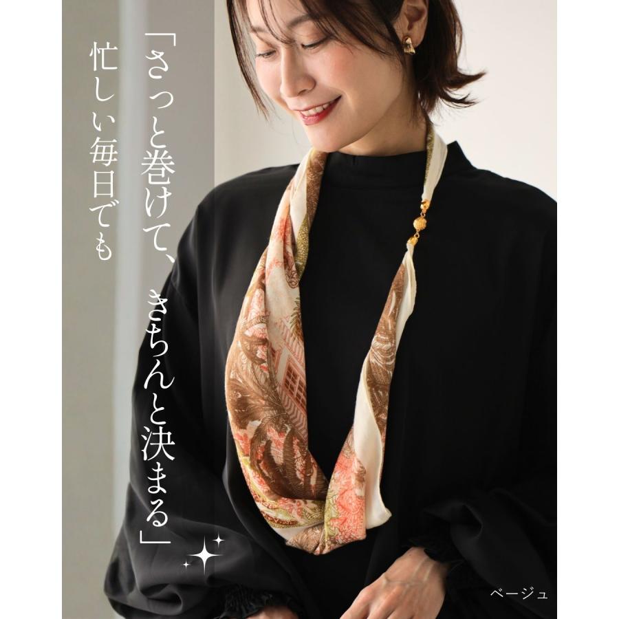 母の日ギフト 母の日プレゼント 贈り物 プレゼント 母の日  ストール 柄 花束 ギフトセット 花 ラッピング付き 大判サイズ | Ehre style | 11