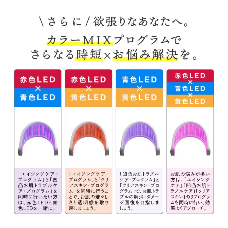 日本初の変幻自在フレキシブルベルトタイプ LED美顔器 【LED