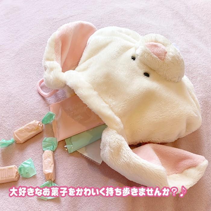 nici（ニキ） ラビット 巾着 フィギュア フェイス ポーチ うさぎ
