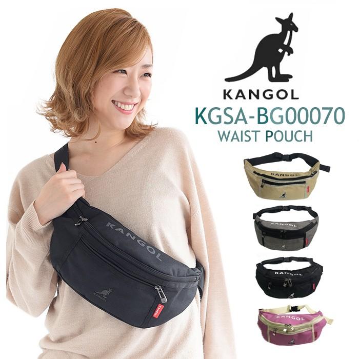 KANGOL（カンゴール） ウェストバッグ ウエストポーチ BOX LOGO 斜め
