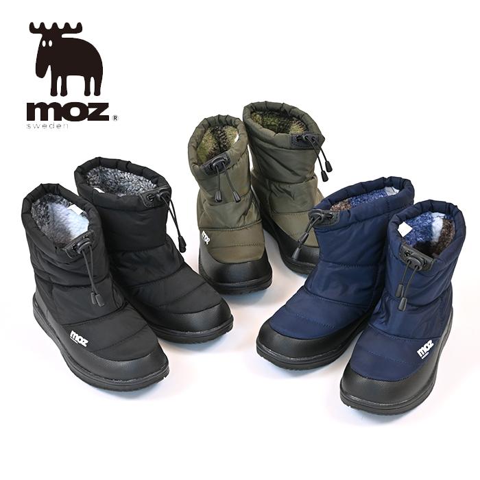moz（モズ） ウインターブーツ レディース 無地 内側ボア 4cm防水
