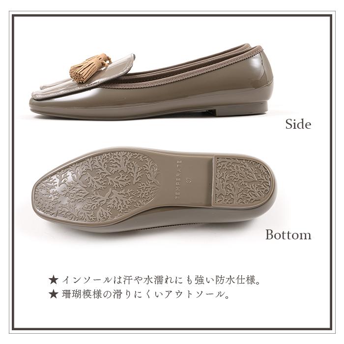 TEMPERATE テンパレイト レイン シューズ 雨の日 スリッポンシューズ 晴雨兼用 レディース 靴 小粒パール 防水 デイリー 通勤 通学 爆買 イベント | TEMPERATE | 08