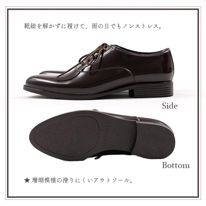 TEMPERATE テンパレイト レイン シューズ 雨の日 オックスフォードシューズ 晴雨兼用 レディース 靴 小粒パール 防水 デイリー 通勤 通学 爆買 イベント | TEMPERATE | 07
