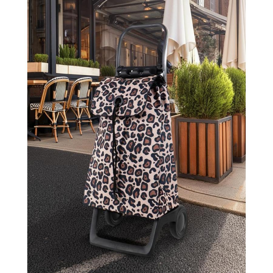 ROLSER ロルサー ショッピングカート ヒョウ柄 折りたたみ 軽量 大容量