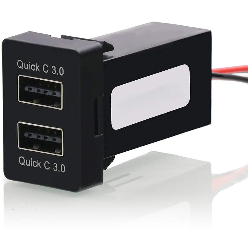 Toyota トヨタ車系用usb充電器 Qc3 0 2急速充電usbポート 電源ソケット カーチャージャー スマホ充電 インストールが簡単なプラグアンドプレイ Addm1595 翠の北極星ハイテク生活館 通販 Yahoo ショッピング