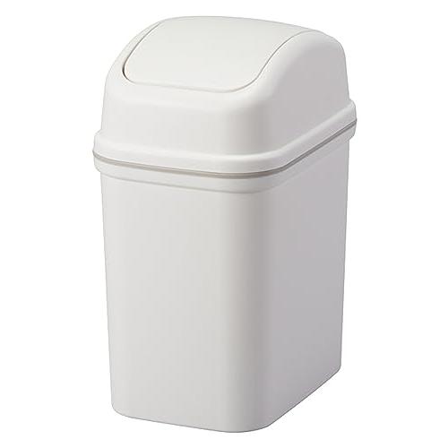 アスベル くず入れ ゴミ箱 エバンスウィング 5.7L フタ付 ホワイト : M