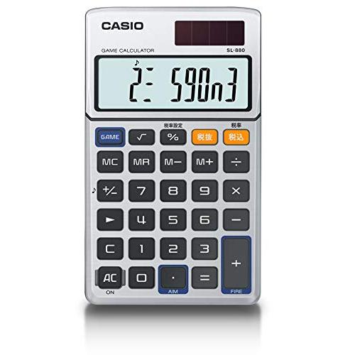 カシオ ゲーム電卓 手帳タイプ 10桁 SL-880-N : M-style - 通販