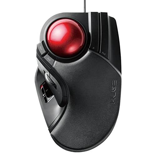 エレコム USB マウス 有線 トラックボール 大玉 8ボタン チルト機能