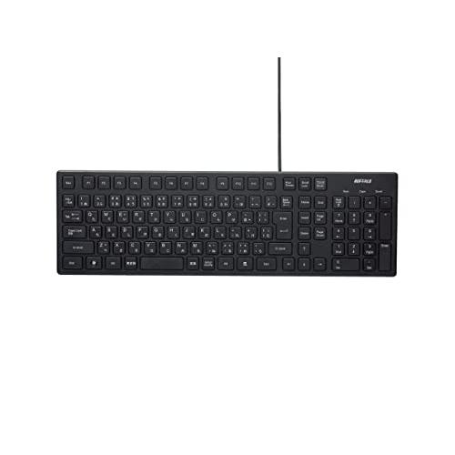 (未使用･未開封品)バッファロー BUFFALO USB接続 有線スタイリッシュキーボード ブラック BSKBU15BK バッファロー BUFFALO USB接続 有線スタイリッシュキーボード ブラック