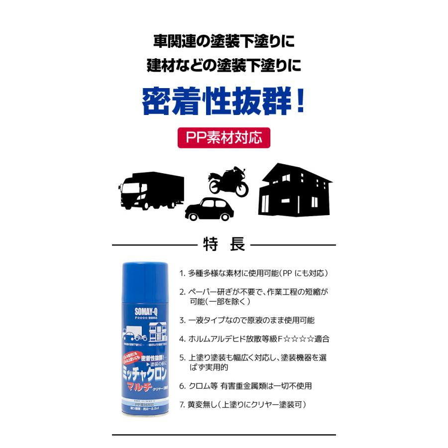 染めQ ミッチャクロン マルチ エアゾール 420ml 【2本セット】 塗料と