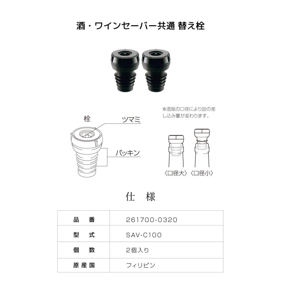 DENSO デンソー SAKE SAVER 酒セーバー 青白磁色 SKS-100W＋替え栓2個