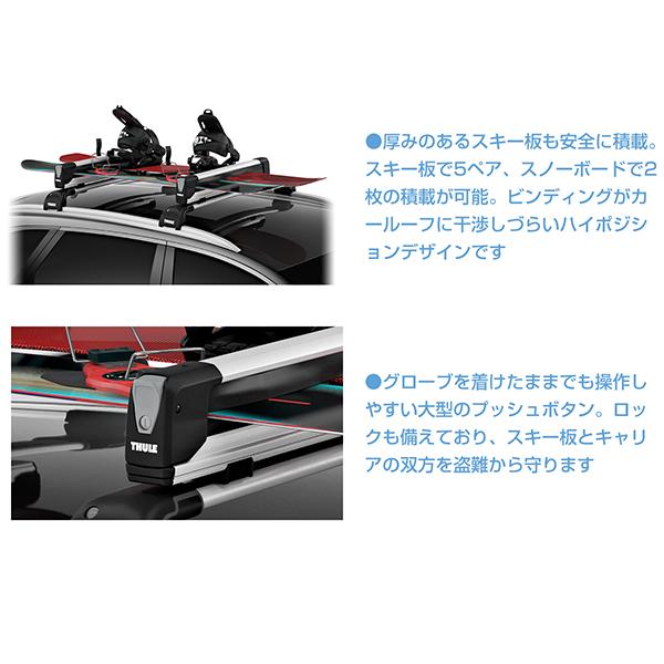 THULE（スーリー） プリウスα専用ベースキャリア（フット7205+ウイング