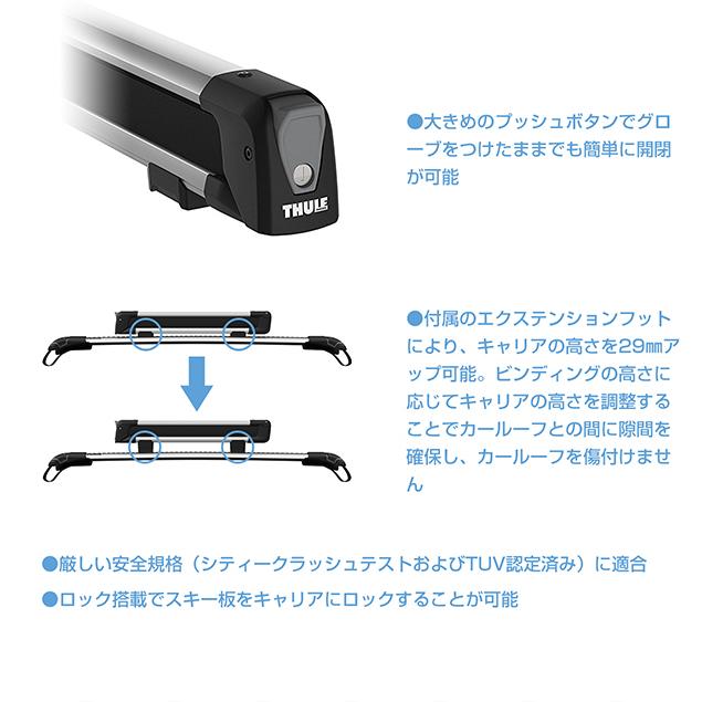 THULE（スーリー） BMW 3シリーズ ツーリング専用ベースキャリア 