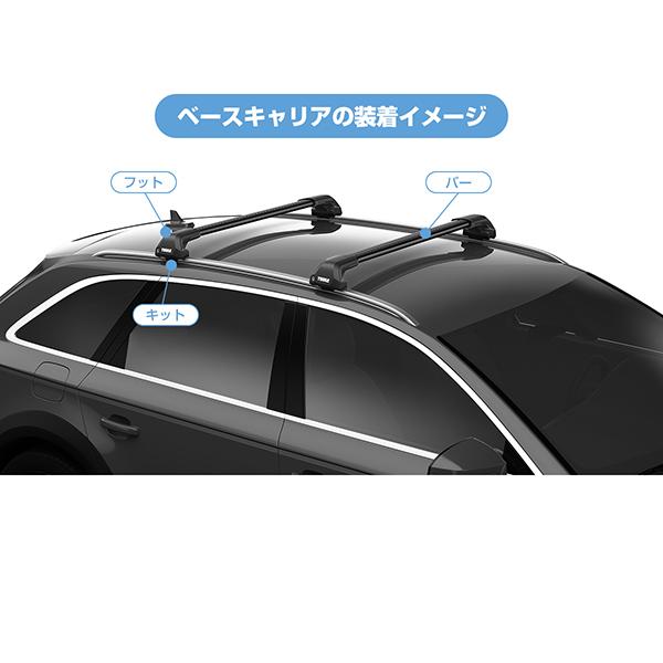 THULE CX-8 ベースキャリア ルーフバー付き THULE（スーリー） CX-8専用ベースキャリア（フット7206+