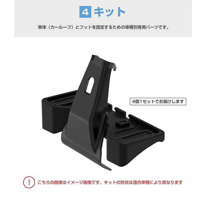 THULE（スーリー） フィット（ルーフレールなし R2/2〜 GR#）専用  