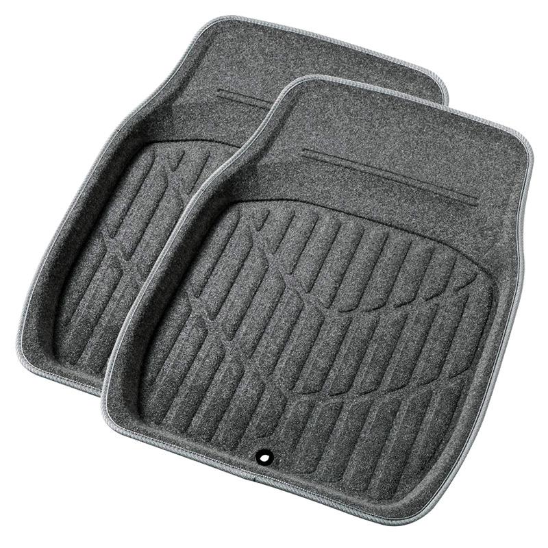 カーマット3dステンガードフロント用グレー L 48x65 2枚セット 立体トレー形状と防水で汚れ防止 バケットマット 足マット スタイルマーケットyahoo ショップ 通販 Yahoo ショッピング