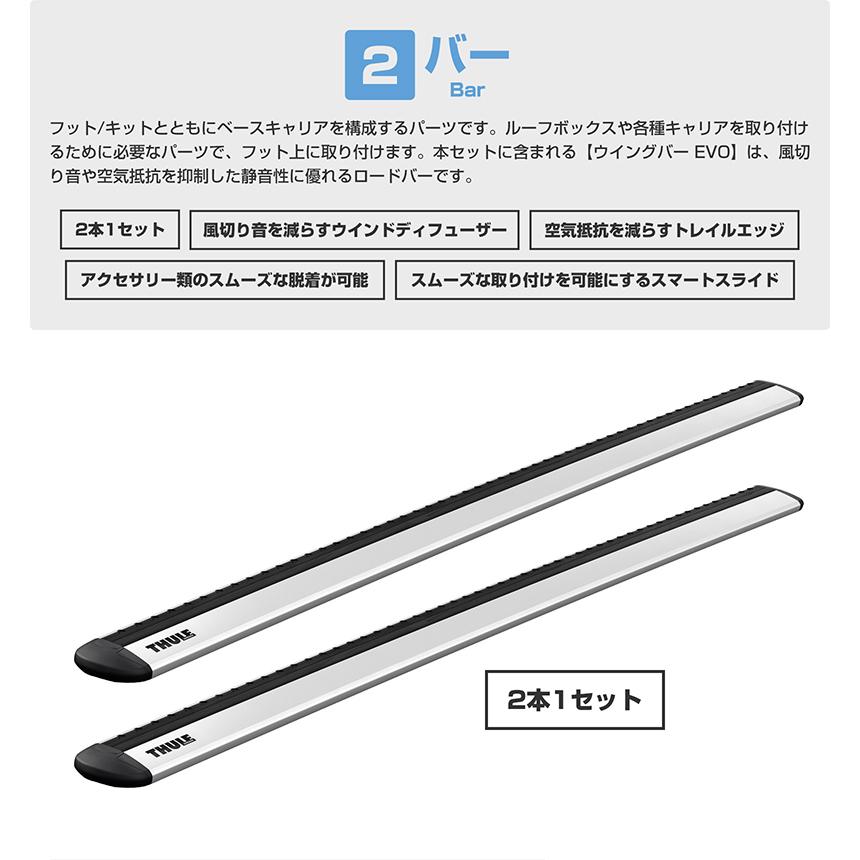 THULE キャリアベース&バー　 F11 THULE スーリー BMW 5シリーズ ツーリング（F11）専用ベースキャリア