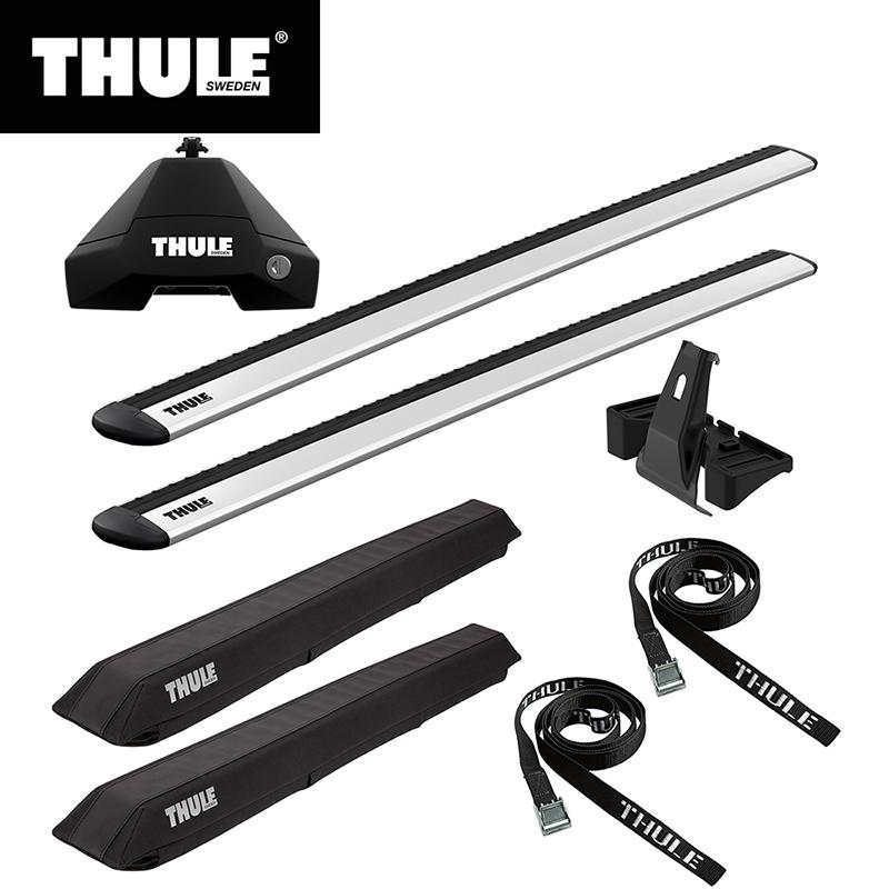 324円 新品未使用正規品 Thule スーリー アクセラスポーツ Bm 5ドア H25 11 専用ベースキャリア フット7105 ウイングバー Evo7114 キット5002 サーフパッド846 ストラップ523