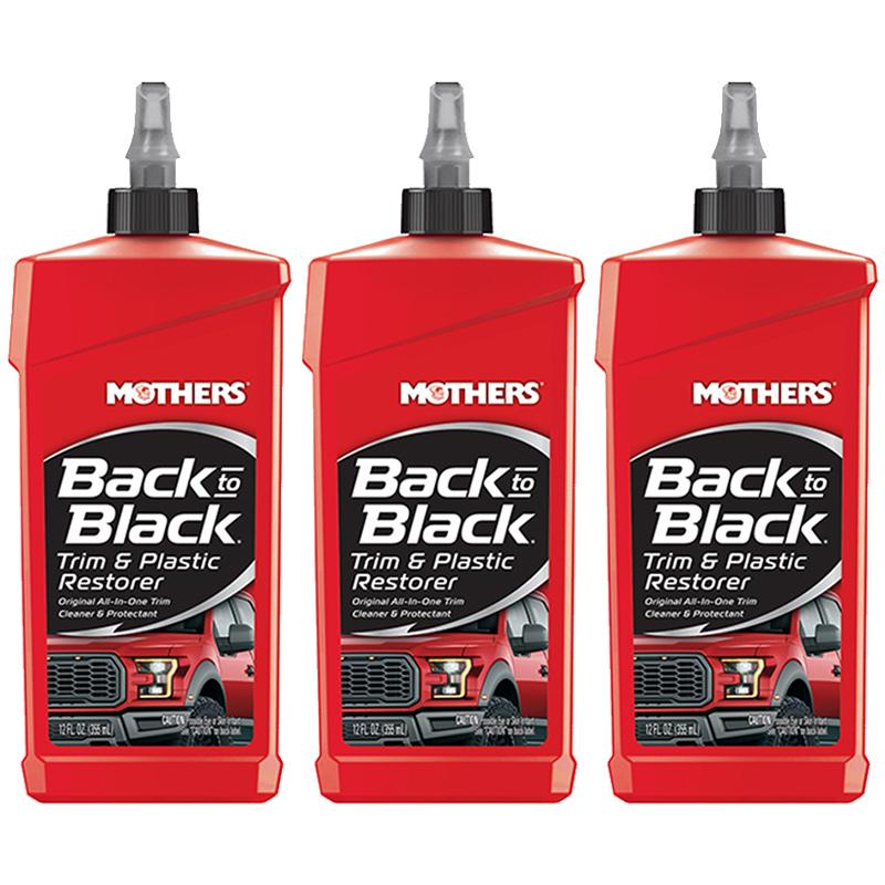 バックトゥブラック 洗車 コーティング剤 MOTHERS バックトゥブラック 3個セット トリム