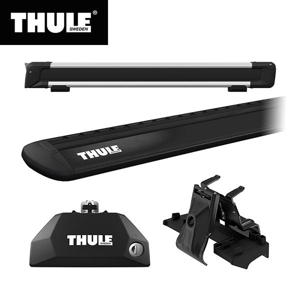 THULE（スーリー） アウトランダー専用ベースキャリア（フット7106+ウイングバー EVO7113B+キット6016）+スキーキャリア スノーパック7326 GF7W/GF8W/GG2W