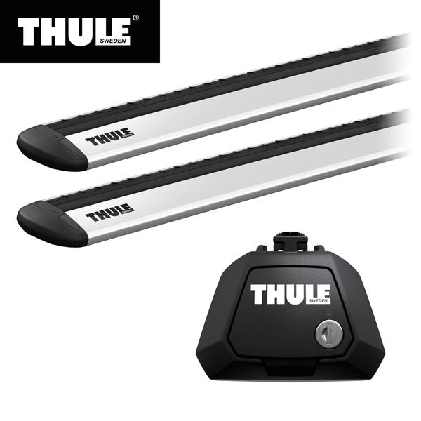 THULE スーリー FIAT ジャイアントパンダ差し交わす（大屋根軌跡付き添い人 2020〜） 大屋根球歴 2点仕かける フット710410+ウイングバーEVO7112 軍事基地球歴 鉄道車両球歴