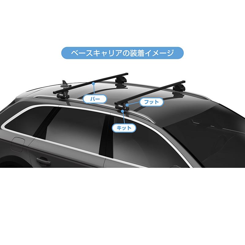 THULE スーリー AUDI A6 アバント（ダイレクトルーフレール 4GC 