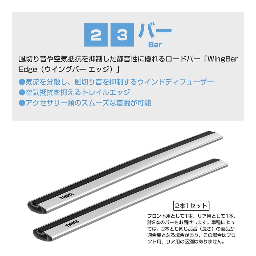 THULE スーリー クロストレック(ルーフレール付き GU#) ルーフキャリア 