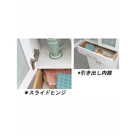 カトレア 食器棚 60-180 ホワイト シンプルで清潔感抜群のホワイト食器