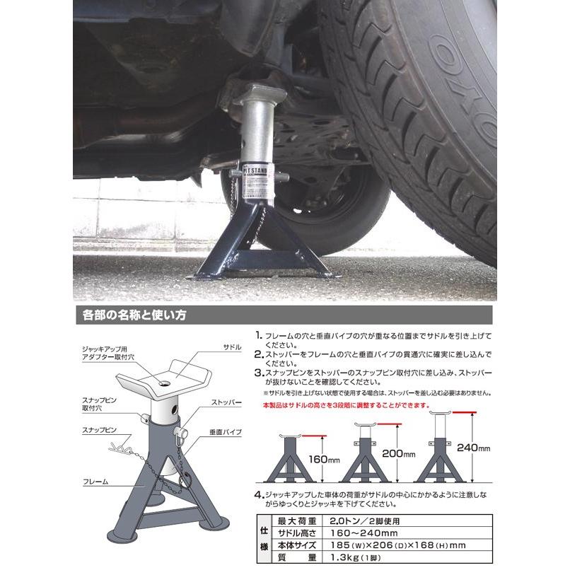 大橋産業 Bal ピットスタンド No 922 ジャッキアップした車を上げたまま保持可能 ジャッキスタンド ローダウン車にも スタイルマーケットyahoo ショップ 通販 Yahoo ショッピング