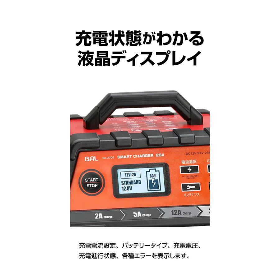 在庫あり】大橋産業 BAL 12V/24Vバッテリー充電器 SMART CHARGER 在庫あり】大橋産業 BAL 12V/24Vバッテリー充電器 SMART CHARGER